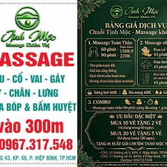 Massage Khiếm Thị Thủ Đức - Massage Đầu, Cổ Vai Gáy, Bấm Huyệt Thư Giãn